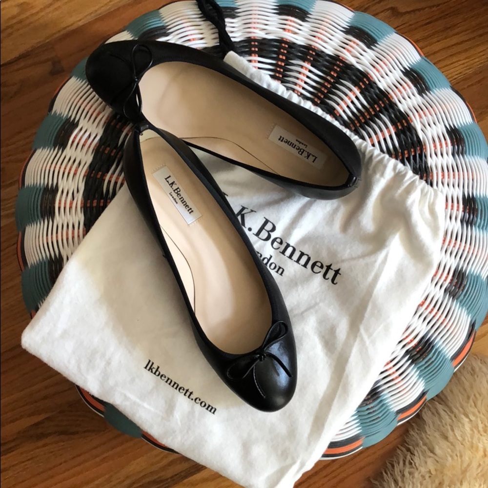 LK Bennett Danielle Block Heel Ballet Pumps